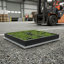 Premium Heavy Duty Grass and Gravel Manhole Cover with Galvanised Steel and 250 Tonnes Load Capacity - 80mm Tray Depth