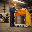 Heavy Duty Framed Cover for Spill Pallet - Protects 4x205L Drums