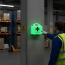 Premium Small Workplace First Aid Kit - BS8599-1 Compliant with Glow-in-the-Dark Box for Auralow Risk Environments