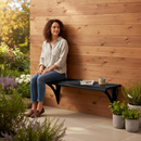 Premium Wall-Mounted Backless Bench with Steel Construction for Urban Environments - Available in 1m and 1.8m Lengths