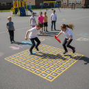 Premium Outline Only Number Grid Playground Marking for Educational Play - Non-Slip Design for Counting from 1-100
