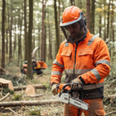 Premium Heavy Duty Forestry Mesh Visor with Etched Stainless Steel for Optimal Protection and Compatibility with Helmets