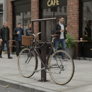 Premium Dual-Purpose Bolt Down Bike Stand - Galvanised Steel with Paint Options for Stylish Outdoor Use