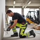 Premium High-Visibility Craftsman Trousers with Holster Pockets, Water-Repellent and Durable Material for Heavy-Duty Work