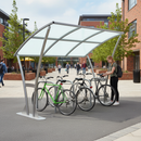 Premium Heavy Duty Bike Shelter with Galvanised Frame and Customizable Roof Options - 2m Deep, 2m to 5m Lengths