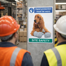 Hand Protection Safety Poster – 420mm x 594mm – Synthetic Paper – Site Use