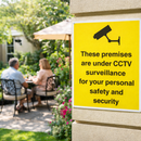 CCTV Surveillance Safety Signs – Ensure Security – Indoor/Outdoor Use