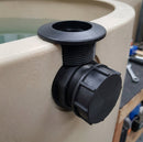 1¼in BSP Male Polypropylene Outlet with Back Nut & Cap