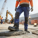 Premium Midcut Safety Boot with Fiberglass Toe Cap, Slip-Resistant Outsole, and Breathable Comfort for All-Day Wear