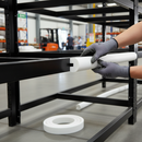 Premium White Foam Profile Protection Strips - 1 Metre Semi-Circular Edge Protectors for Clean Environments
