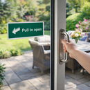 Pull to Open Sign – Durable Material – Indoor & Outdoor Use