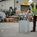 Premium Heavy Duty Litter Bin - Galvanised or Stainless Steel with 45L, 75L or 90L Capacity for Public Spaces