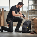 Premium Craftsman Trousers with Stretch Panels and Free Backpack