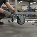 160mm Heavy Duty Fixed Plate Castor with Ant-Static Features
