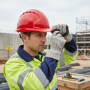 Premium Vented Safety Helmet with Mid Peak and Wheel Ratchet | Red