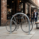 Premium Heavy Duty Galvanised Bike Stand with Modern Hoop Design for Secure Cycle Parking