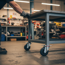 100mm Premium Swivel Plate Castor with Black Elastic and Roller Bearing