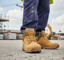 Premium Water-Resistant Honey Nubuck Boot with Steel Toecap and Slip-Resistant Sole for Ultimate Protection