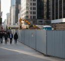 Premium Heavy Duty Steel Site Hoarding Panel 2.15m Wide x 2m High for Temporary Fencing Solutions
