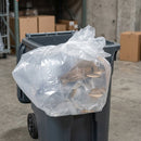 Heavy Duty Clear Bin Liners 22in × 33in × 47in 220 Gauge (100)
