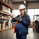 Premium Hi-Vis Maternity Panel for Women's Winter Parka - Perfect Fit for Growing Pregnancies