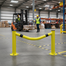 Premium Heavy Duty Corner Column Protector Guard for Industrial Use - Durable Mild Steel Construction with Galvanized Coating