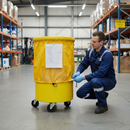 Premium Yellow Vinyl Audit Cover for 240L Spill Kit - Square Design