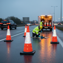 Premium Collapsible Traffic Cones, Road Legal 750mm Retroreflective for First Responders and Mobile Works Vehicles