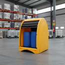 Premium Spill Pallet Hardcover with Roller Door for Drum Storage