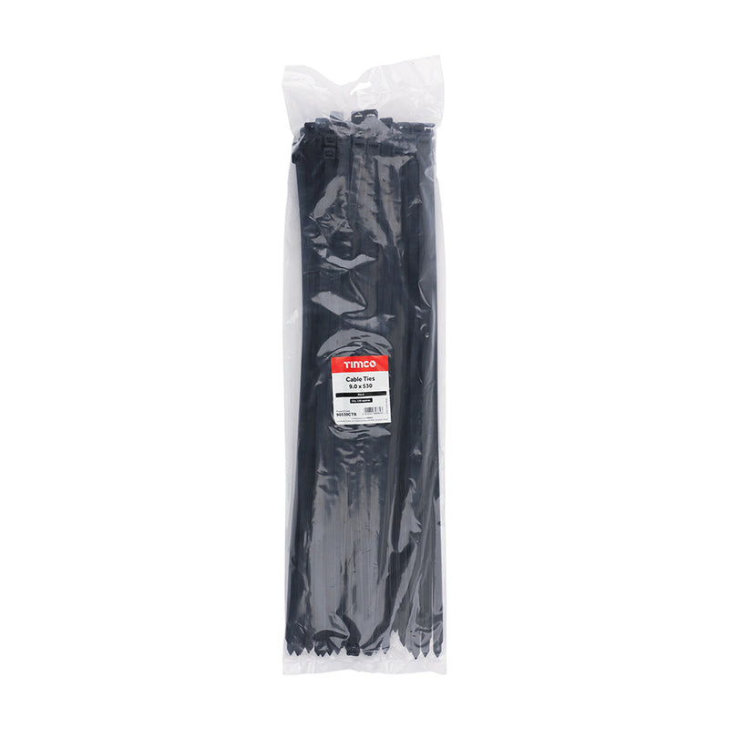 Cable Ties - Black - 9.0 x 530