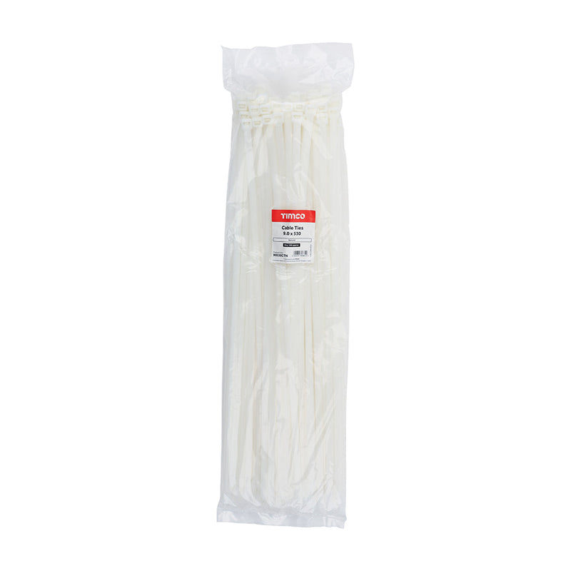Cable Ties - Natural - 9.0 x 530