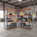 Premium Industrial Shelving - 2440mm High - 340kg Capacity - Chipboard