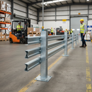 Premium Bolt Down 610mm Spring Armco Barrier Post - Galvanised Steel for Impact Protection