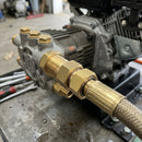 3/8in BSP Brass Swivel Connector, 220 Bar, 30 Lpm