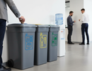 Premium Recycling Bin Label Decal Set - Colour-Coded Stickers for Selective Sorting with Customisation Options