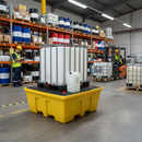 Heavy Duty IBC Spill Pallet with Removable Deck - Stackable Design