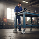 200mm Swivel Bolt Hole Heavy Duty Nylon Wheel Castor with 400Kg Load Capacity