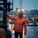 Premium Hi-Vis Orange Interactive Softshell Jacket with Windproof Design and Reflective Features for Enhanced Visibility