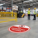 Premium Safety Floor Sign - 450mm - No Pedestrian Access with Slip-Resistant Vinyl for Effective Hazard Communication