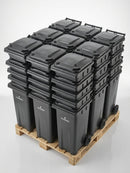 140 Litre Wheelie Bins, Pack of 20 on Pallet (view 2)