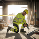 Professional Hi-Vis Yellow and Black Trousers - Durable, Lightweight, EN ISO 20471 Class 2 Certified Workwear