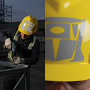 Premium High-Visibility Reflective Sticker Kit for Industrial Hard Hats - Ensures Safety in Low Light Conditions