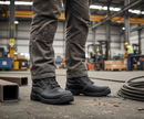 Premium Dual Density Chukka Boot S3 with Steel Toe Cap, Shock Absorber Heel, and Water Resistant Leather Upper
