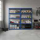 Premium Garage Shelving - 1800mm High - 200/280kg Capacity - Blue