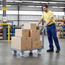 125mm Heavy Duty Swivel Plate Castor with White Nylon Wheel