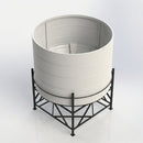 10,000 Litre Cone Tank, 30° Angle, Open Top, UV Polyethylene (view 2)