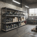 Heavy Duty Industrial Shelving - 1600mm High - 500kg Load Capacity - Grey