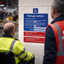 Fire Action Notice Sign – Durable Material – Industrial Safety
