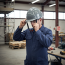 Professional Mid Peak Safety Helmet with Wheel Ratchet and Vented Design
