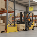Premium 76mm Corner Guard with Under Run Protection for Forklift Safety - High-Quality Professional Grade for Industrial and Commercial Applications